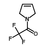 structure of CAS# 111185-41-2, 1-(2,5-Dihydro-1H-Pyrrol-1-Yl)-2,2,2-Trifluoroethanone;1-(trifluoroacetyl)-2,5-dihydro-1H-pyrrole;1H-pyrrole, 2,5-dihydro-1-(trifluoroacetyl);1H-pyrrole, 2,5-dihydro-1-(trifluoroacetyl)-
