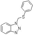 structure of CAS# 111198-03-9, 1-[(Phenylsulfanyl)Methyl]-1H-Benzotriazole;(benzotriazolylmethylthio)benzene;1-[(Phenylthio)methyl]-1H-benzotriazole;446920_ALDRICH