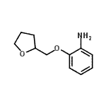 structure of CAS# 111331-20-5, 2-(Tetrahydro-2-Furanylmethoxy)Aniline;[2-(tetrahydro-2-furanylmethoxy)phenyl]amine;2-((tetrahydrofuran-2-yl)methoxy)aniline;2-(oxolan-2-ylmethoxy)aniline