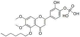 CAS#: 111372-46-4， [4-(5-Hexoxy-6,7-Dimethoxy-4-Oxochromen-2-Yl)-2-Hydroxyphenyl] Dihydrogen Phosphate