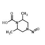 CAS#: 111422-53-8， 2,6-Dimethyl-4-Nitroso-1-Piperazinecarboxylic Acid