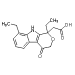 CAS#: 111478-86-5， (1,8-Diethyl-4-Oxo-1,3,4,9-Tetrahydropyrano[3,4-b]Indol-1-Yl)Acetic Acid