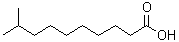 structure of CAS# 1119-63-7, 9-Methyldecanoic Acid;9-methyldecanoic acid;9-methyl-decanoic acid;LMFA01020188