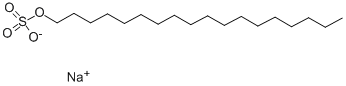 structure of CAS# 1120-04-3, Sodium N-Octadecyl Sulfate;Sodium Stearyl Sulfate;Octadecyl Sulfate Sodium Salt;Octadecyl Sodium Sulfate