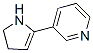 structure of CAS# 1125-96-8, 3-(4,5-Dihydro-1H-Pyrrol-2-Yl)Pyridine;3-(2-Pyrrolin-2-Yl)Pyridine;3-(2,3-Dihydropyrrol-2-Yl)Pyridine;Brn 0607300
