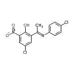 CAS#: 112932-75-9， 4-Chloro-2-[(1E)-N-(4-Chlorophenyl)Ethanimidoyl]-6-Nitrophenol