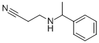 structure of CAS# 112971-19-4, 3-[(1-Phenylethyl)Amino]-Propanenitrile;3-(1-PHENYLETHYLAMINO)PROPANENITRILE