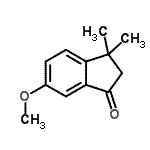 structure of CAS# 1133-54-6, 6-Methoxy-3,3-Dimethyl-1-Indanone