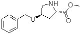 结构式 CAS# 113490-76-9, (4R)-4-(苄氧基)-L-脯氨酸甲酯