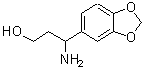 structure of CAS# 113511-45-8, 3-Amino-3-(1,3-Benzodioxol-5-Yl)-1-Propanol;3-amino-3-(1,3-benzodioxol-5-yl)-1-propanol;3-Amino-3-(1,3-benzodioxol-5-yl)propan-1-ol;3-amino-3-(benzo[d][1,3]dioxol-5-yl)propan-1-ol