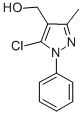 structure of CAS# 1136-60-3, (5-Chloro-3-Methyl-1-Phenyl-Pyrazol-4-Yl)Methanol;(5-Chloro-3-Methyl-1-Phenyl-Pyrazol-4-Yl)Methanol;(5-Chloro-3-Methyl-1-Phenyl-4-Pyrazolyl)Methanol;Stock3s-38141