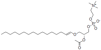 CAS#: 114414-96-9， 1-O-Hexadec-1'-Enyl-2-Acetyl-Sn-Glycero-3-Phosphocholine