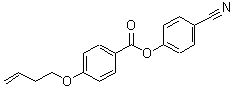结构式 CAS# 114482-57-4, 4-氰基苯基 4-(3-丁烯-1-基氧基)苯甲酸酯