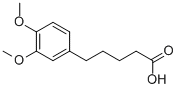 structure of CAS# 1145-15-9, 5-(3,4-Dimethoxyphenyl)Pentanoic Acid;5-(3,4-Dimethoxyphenyl)Valeric Acid;Nsc46662