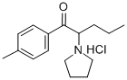 structure of CAS# 1147-62-2, 1-(4-Methylphenyl)-2-Pyrrolidin-1-Ylpentan-1-One Hydrochloride;1-(P-Tolyl)-2-Pyrrolidin-1-Yl-Pentan-1-One Hydrochloride;1-(P-Tolyl)-2-1-Pyrrolidinylpentan-1-One Hydrochloride;1-(4-Methylphenyl)-2-Pyrrolidin-1-Yl-Pentan-1-One Hydrochloride