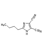 structure of CAS# 114772-25-7, 2-Butyl-1H-Imidazole-4,5-Dicarbonitrile;2-Butyl-1H-imidazole-4,5-dicarbonitrile;2-butylimidazole-4,5-dicarbonitrile;MFCD06496121