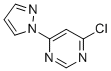 structure of CAS# 114833-95-3, 4-Chloro-6-(1H-Pyrazol-1-Yl)Pyrimidine;4-Chloro-6-(1H-Pyrazol-1-Yl)Pyrimidine(SALTDATA: FREE);1-(6-Chloropyrimidin-4-Yl)-1H-Pyrazole