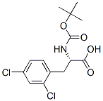 structure of CAS# 114873-12-0, 2,4-Dichloro-N-[(1,1-Dimethylethoxy)Carbonyl]-D-Phenylalanine;(2R)-2-(Tert-Butoxycarbonylamino)-3-(2,4-Dichlorophenyl)Propanoate;(2R)-2-[(Tert-Butoxy-Oxomethyl)Amino]-3-(2,4-Dichlorophenyl)Propanoate;(2R)-2-(Tert-Butoxycarbonylamino)-3-(2,4-Dichlorophenyl)Propionate