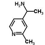 结构式 CAS# 114919-76-5, 1-(2-甲基-4-吡啶基)乙胺