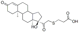 CAS#: 114967-87-2， 3-[2-[(10R,13S,17R)-17-Hydroxy-10,13-Dimethyl-3-Oxo-2,6,7,8,9,11,12,14,15,16-Decahydro-1H-Cyclopenta[a]Phenanthren-17-Yl]-2-Oxoethyl]Sulfanylpropanoic Acid