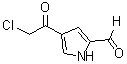 structure of CAS# 115027-23-1, 4-(2-Chloroacetyl)-1H-Pyrrole-2-Carbaldehyde;4-(2-Chloro-1-Oxoethyl)-1H-Pyrrole-2-Carboxaldehyde;4-(2-Chloroethanoyl)-1H-Pyrrole-2-Carbaldehyde;Zinc00167745