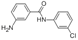 structure of CAS# 115175-22-9, 3-Amino-N-(3-Chlorophenyl)-Benzamide;3-AMINO-N-(3-CHLORO-PHENYL)-BENZAMIDE;3-AMINO-3'-CHLOROBENZANILIDE