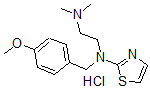 CAS#: 1155-03-9， N-[(4-Methoxyphenyl)Methyl]-N',N'-Dimethyl-N-(1,3-Thiazol-2-Yl)Ethane-1,2-Diamine Hydrochloride
