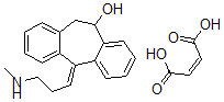 CAS#: 1156-99-6， (5E)-10,11-Dihydro-5-(3-(Methylamino)Propylidene)-5H-Dibenzo(a,d)Cyclohepten-10-Ol (2Z)-2-Butenedioate (1:1)