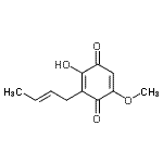 CAS#: 116138-71-7， 3-[(2E)-2-Buten-1-Yl]-2-Hydroxy-5-Methoxy-1,4-Benzoquinone