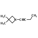 CAS 登录号：116272-84-5， 1-(1-丁炔-1-基)-3,3-二甲基氮杂环丁烷