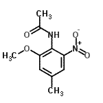 CAS#: 116496-81-2， N-(2-Methoxy-4-Methyl-6-Nitrophenyl)Acetamide