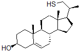 CAS#: 116523-89-8， 22-Thio-23,24-Bisnor-5-Cholen-3-Ol