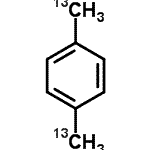 结构式 CAS# 116598-94-8, 1,4-二[(<sup>13</sup>C)甲基]苯