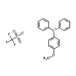 structure of CAS# 116808-67-4, (4-Methoxyphenyl)(Diphenyl)Sulfonium Trifluoromethanesulfonate;(4-methoxyphenyl)-diphenyl-sulfanium;(4-methoxyphenyl)-diphenylsulfonium;(4-METHOXYPHENYL)DIPHENYLSULFONIUM TRIFLATE