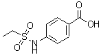 structure of CAS# 116855-56-2, 4-[(Ethylsulfonyl)Amino]Benzoic Acid;4-((ethylsulfonyl)amino)benzoic acid;4-[(ethylsulfonyl)amino]benzoic acid;4-Ethanesulfonylamino-benzoic acid
