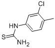 结构式 CAS# 117174-84-2, N-(3-氯-4-甲基苯基)-硫脲