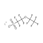structure of CAS# 117205-07-9, Potassium 1,1,2,2-Tetrafluoro-2-(Pentafluoroethoxy)Ethanesulfonate;potassium<wbr> 1,1,2,2-<wbr>tetrafluo<wbr>ro-2-(1,1<wbr>,2,2,2-pe<wbr>ntafluoro<wbr>ethoxy)et<wbr>hanesulfo<wbr>nate;potassium<wbr> 1,1,2,2-<wbr>tetrakis(<wbr>fluoranyl<wbr>)-2-[1,1,<wbr>2,2,2-pen<wbr>takis(flu<wbr>oranyl)et<wbr>hoxy]etha<wbr>nesulfona<wbr>te;Potassium perfluoro(2-ethoxyethane)sulfonate