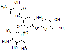 CAS#: 117325-82-3， 1-N-(3-Amino-2-Hydroxybutanoyl)-2',3'-Dideoxykanamycin A