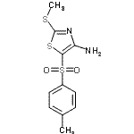 CAS#: 117420-82-3， 5-[(4-Methylphenyl)Sulfonyl]-2-(Methylsulfanyl)-1,3-Thiazol-4-Amine