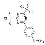 CAS#: 117482-75-4， 2-[4-(Methylsulfanyl)Phenyl]-4,6-Bis(Trichloromethyl)-1,3,5-Triazine