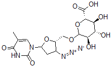 CAS#: 117675-21-5， 3'-Azido-3'-Deoxy-5'-O-beta-Glucopyranuronosylthymidine