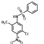 结构式 CAS# 118233-09-3, N-(5-氯-2-甲基-4-硝基苯基)苯磺酰胺