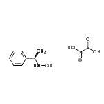 结构式 CAS# 118743-81-0, 草酸, N-[(1R)-1-苯基乙基]羟胺
