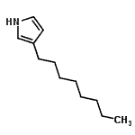 结构式 CAS# 118799-18-1, 3-辛基-1H-吡咯