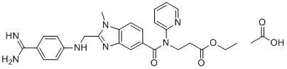 CAS#: 1188263-64-0， Dabigatran ethyl AcOH Salt