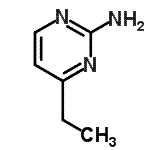 structure of CAS# 1193-85-7, 4-Ethyl-2-Pyrimidinamine;2-Amino-4-ethylpyrimidine;2-Pyrimidinamine, 4-ethyl-