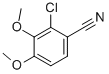 structure of CAS# 119413-61-5, 2-Chloro-3,4-Dimethoxybenzonitrile;2-Chloro-3,4-Dimethoxy-Benzonitrile;Zinc00157272;St5407138