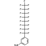 结构式 CAS# 119489-67-7, 3-(十七氟辛基)苯胺