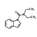 structure of CAS# 119668-50-7, N,N-Diethyl-1H-Indole-1-Carboxamide;Indole-1-carboxylic acid diethylamide;N,N-Diethyl-1H-indole-1-carboxamide;NN-DIETHYL-1H-INDOLE-1-CARBOXAMIDE97