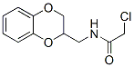structure of CAS# 119750-12-8, 2-Chloro-N-[[(2S)-2,3-Dihydro-1,4-Benzodioxin-2-Yl]Methyl]Acetamide;2-Chloro-N-[[(2S)-2,3-Dihydro-1,4-Benzodioxin-2-Yl]Methyl]Ethanamide;Zinc00535154